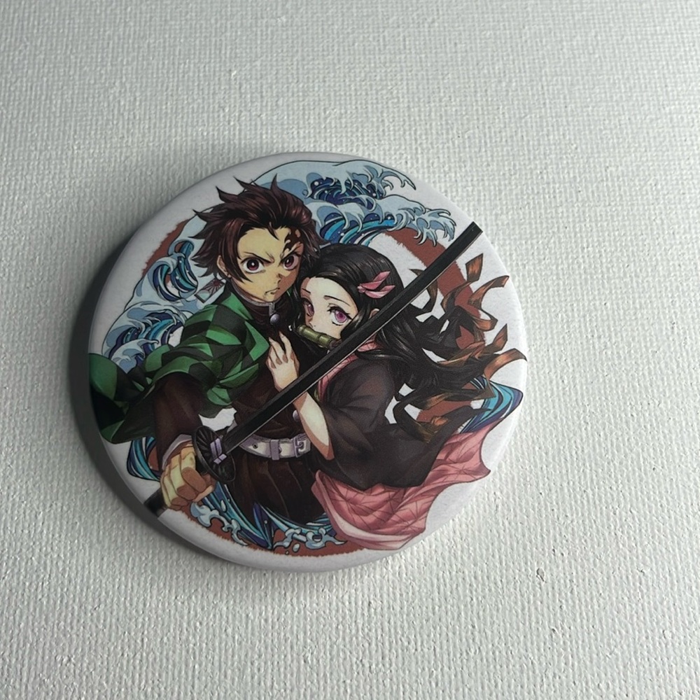 Demon Slayer | Anime | 2.36” Button Pin | Tanjiro & Nezuko